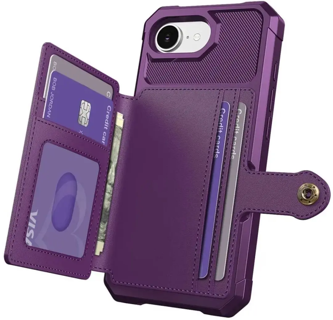 Selected Portemonnee Hoesje iPhone 16/17 - Paars - afbeelding 6 van 6