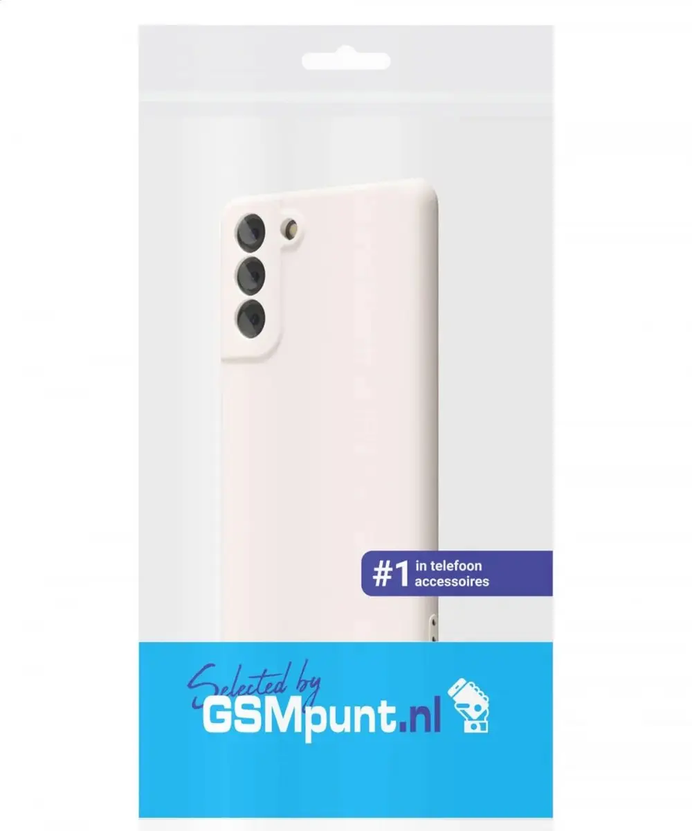 Selected Hoesje Samsung Galaxy S21 FE - Dun TPU - Beige