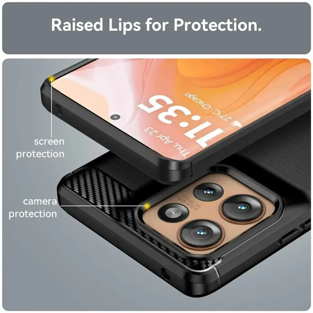 Selected TPU Hoesje Motorola Edge 50 - Zwart