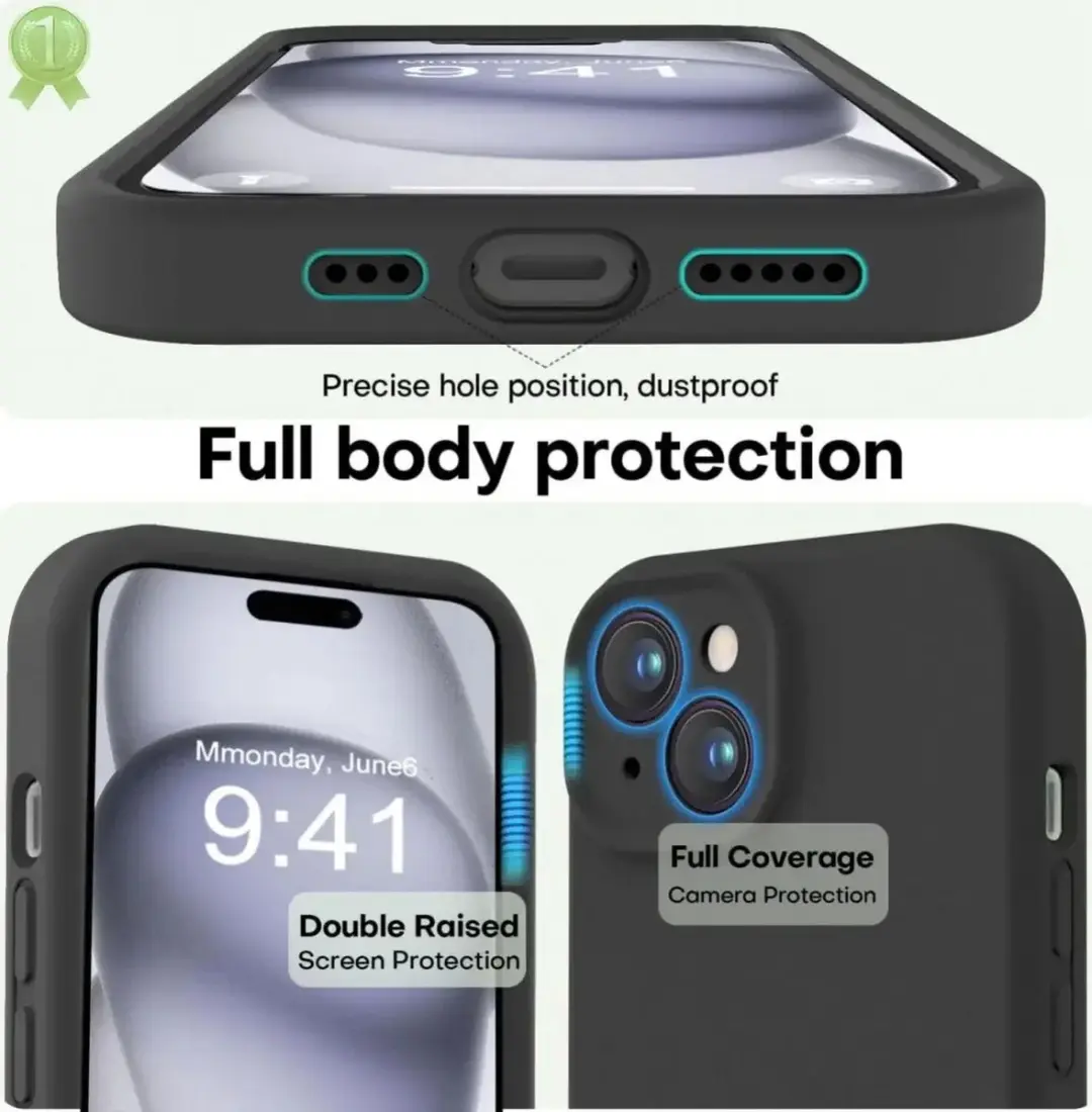 Selected by GSMpunt.nl iPhone 15 Hoesje - Zwart