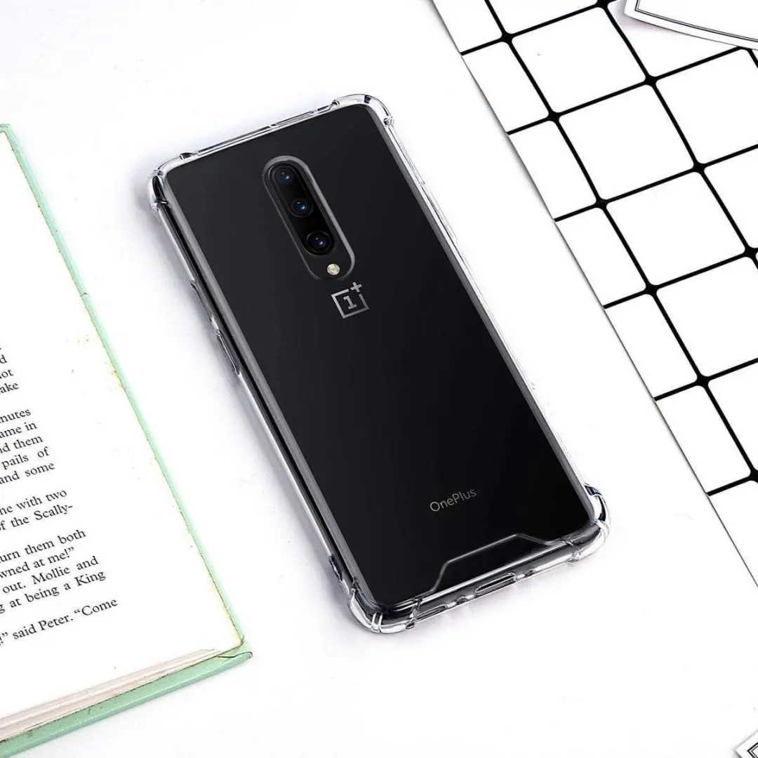 OnePlus 7 Pro Schokbestendig Hoesje - Transparant - afbeelding 6 van 6