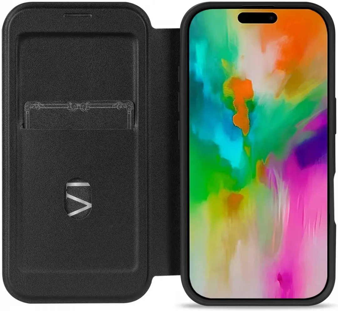 Selected Portemonnee Hoesje iPhone 16 Pro - MagSafe - 1 Pasje - Transparant/Zwart - afbeelding 6 van 6