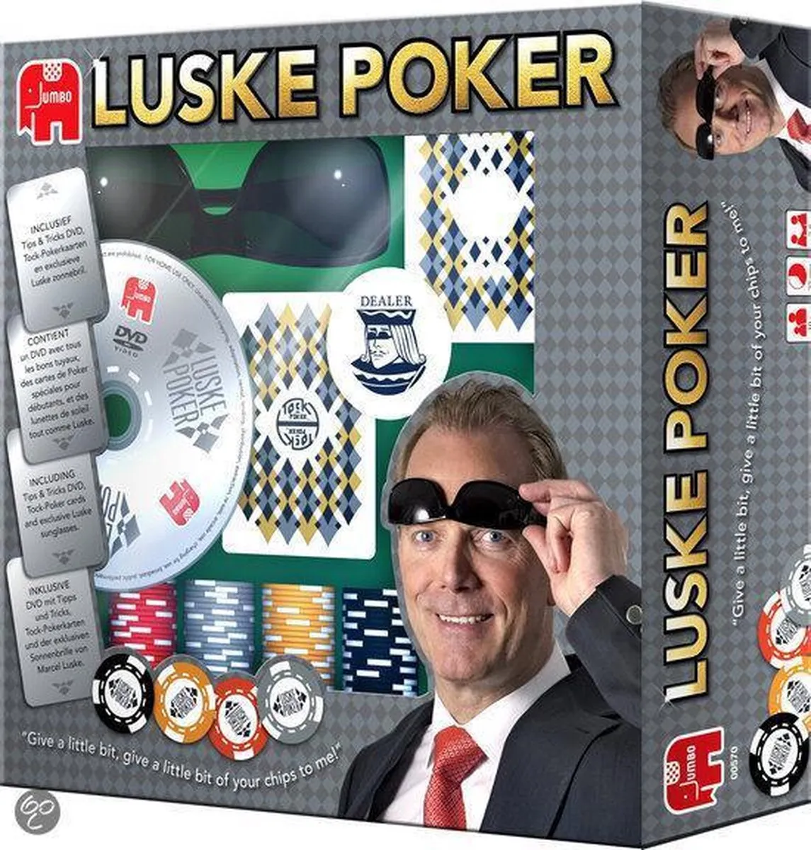 Jumbo Luske Poker - 6 Spelers - Grijs - afbeelding 2 van 2