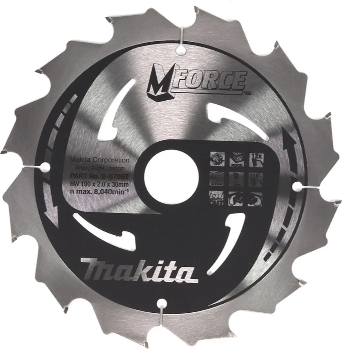 Makita HS7611J Cirkelzaagmachine 1600W - 190mm