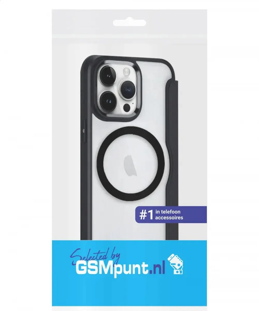 Selected Portemonnee Hoesje iPhone 12 Pro Max - MagSafe - Zwart