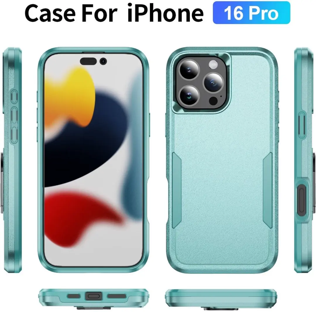 Selected Back Cover iPhone 16 Pro Rugged Hoesje - Groen - afbeelding 6 van 6