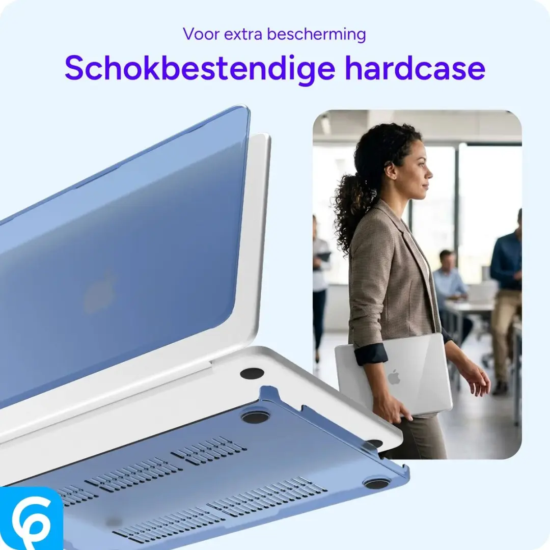 Selected Laptop Cover A3404 MacBook Neo 13 Blauw - Schokbestendig