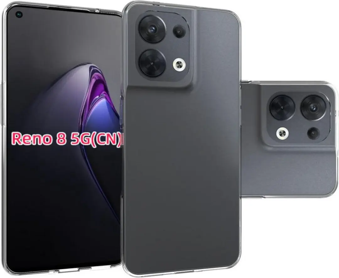 Selected Transparant TPU Hoesje Oppo Reno 8 - Ultra Dun