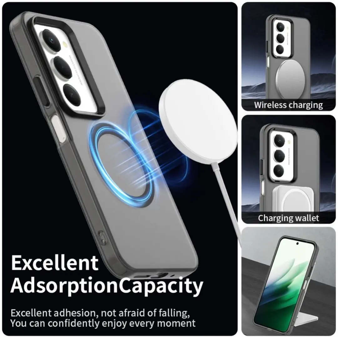 Selected MagSafe Backcover Xiaomi Redmi 15 5G - Zwart & Transparant - afbeelding 6 van 6
