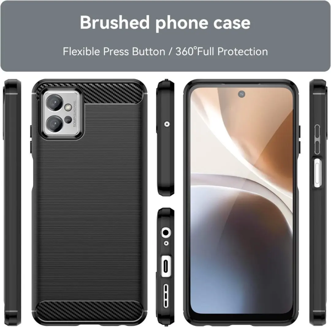 Selected TPU Hoesje Motorola Moto G32 - Zwart - afbeelding 6 van 6