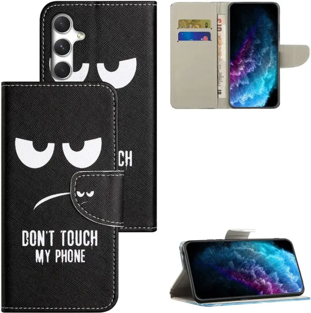 Selected Hoesje Samsung Galaxy A57 Book Case - Zwart Touch