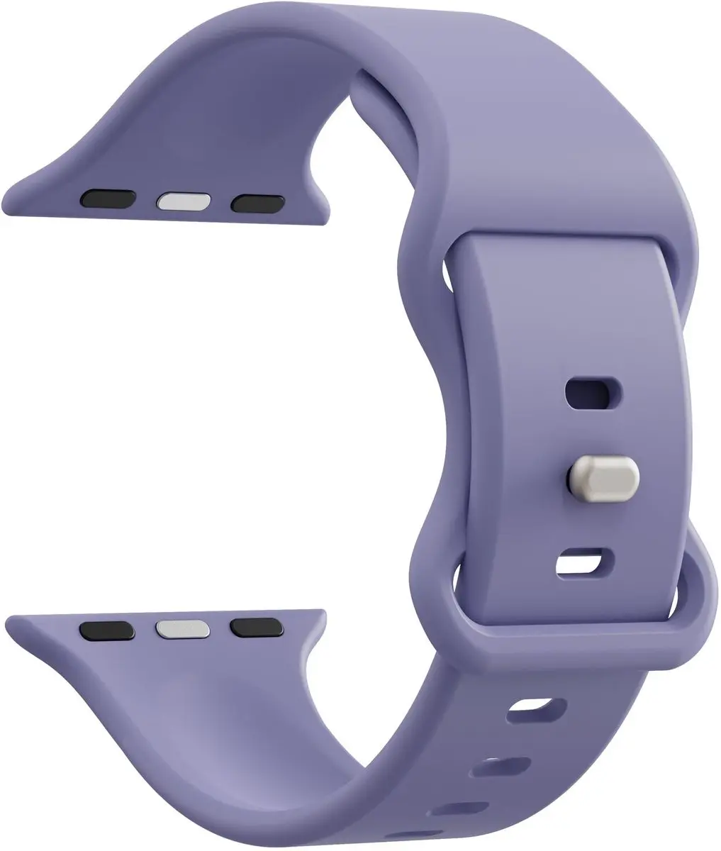 Selected SBG Siliconen Horlogebandje Apple Watch - 42/44/45/46/49mm - Lavender Grijs