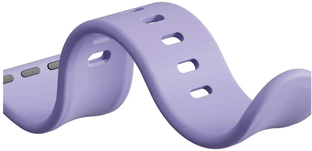 Selected SBG Siliconen Horlogebandje Apple Watch - 42/44/45/46/49mm - Lavender Grijs