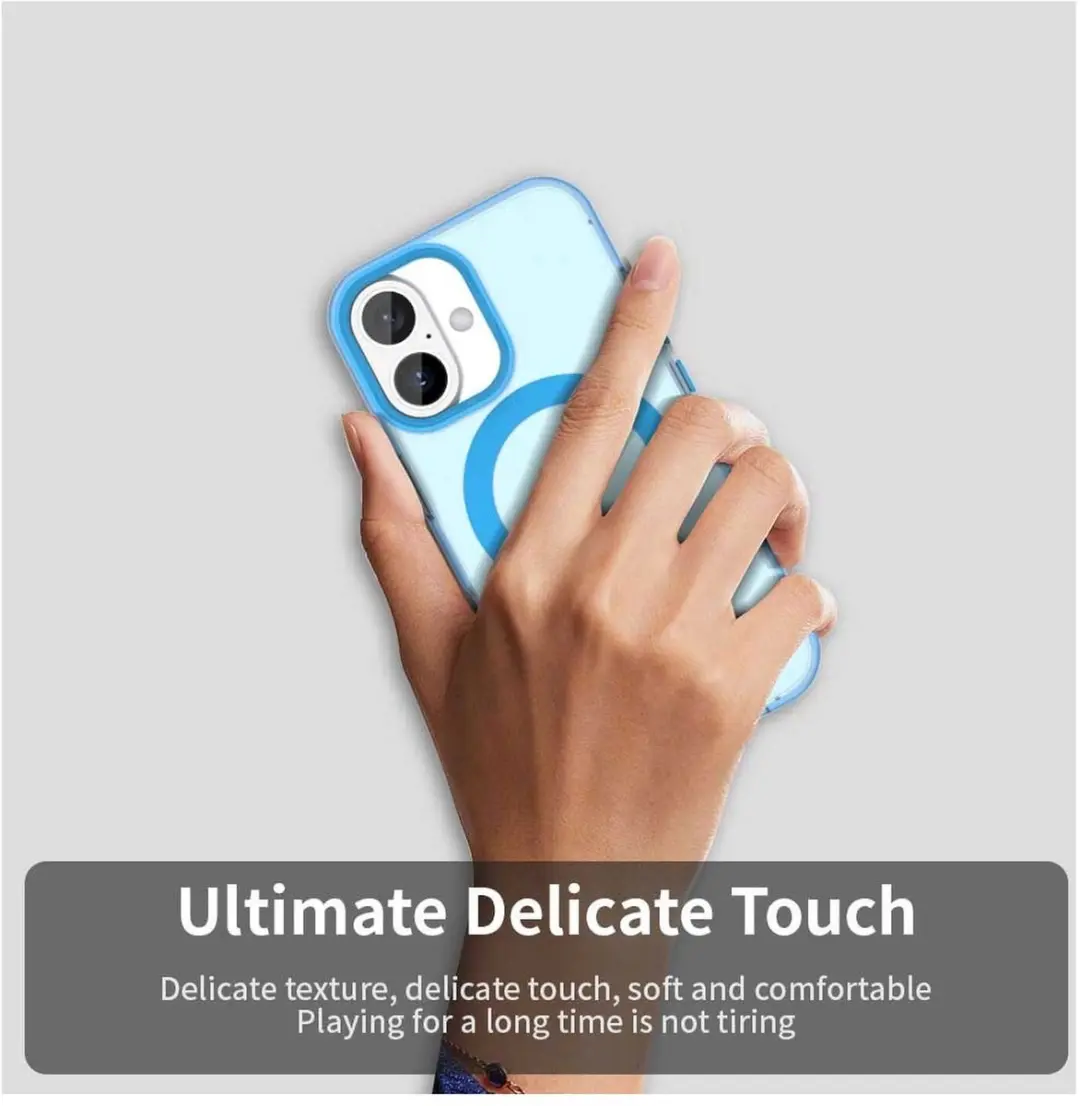 Selected MagSafe Backcover iPhone 17 - Blauw & Transparant - afbeelding 5 van 6
