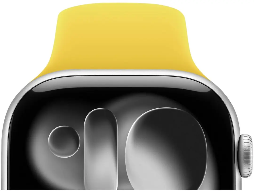 Selected SBG Siliconen Horlogeband Apple Watch 9 45mm - Geel