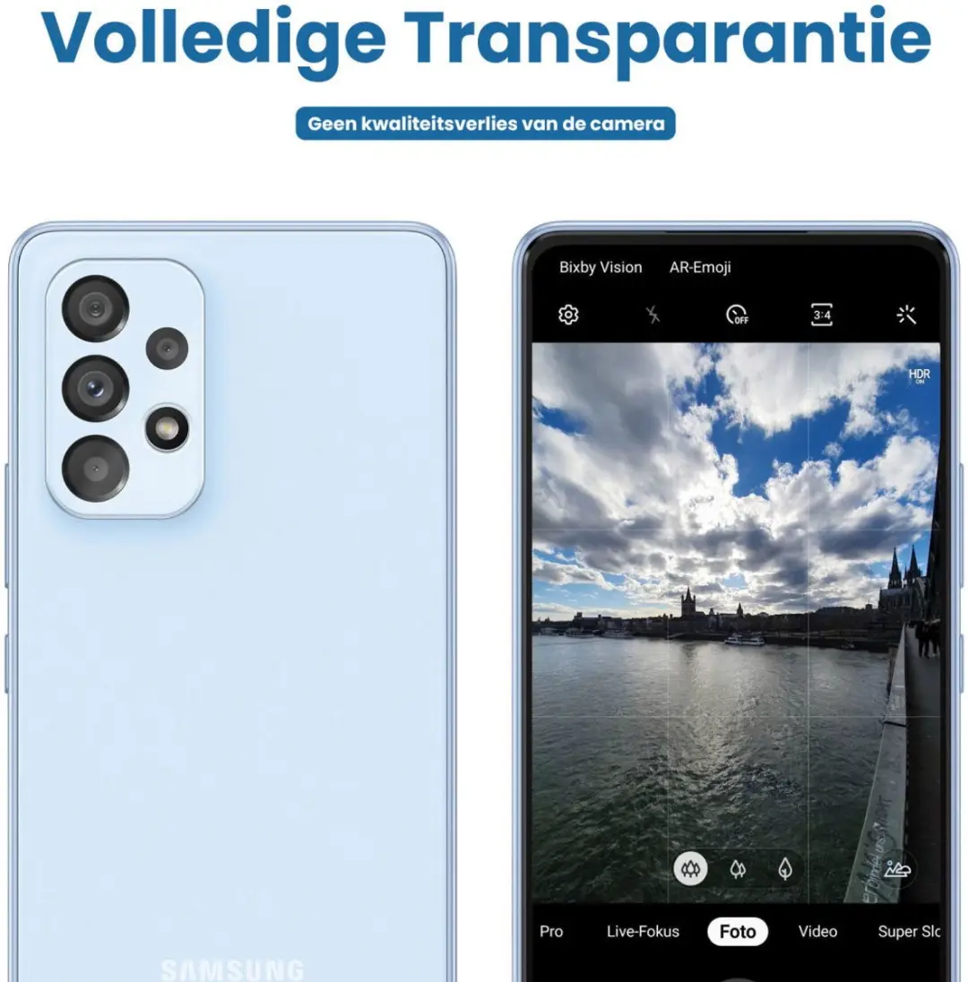 Samsung Galaxy A53/A33 Camera Lens Protector - Transparant
