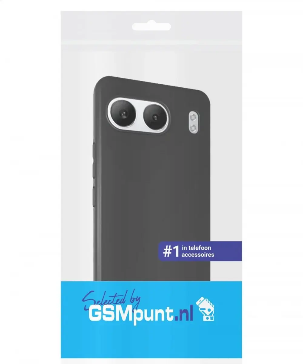 Selected Transparant TPU Hoesje OnePlus Nord 4 - Zwart