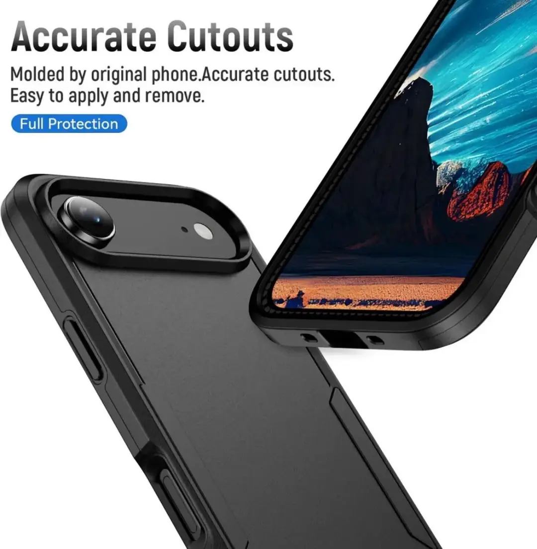 Selected Back Cover iPhone Air Rugged Hoesje - Zwart