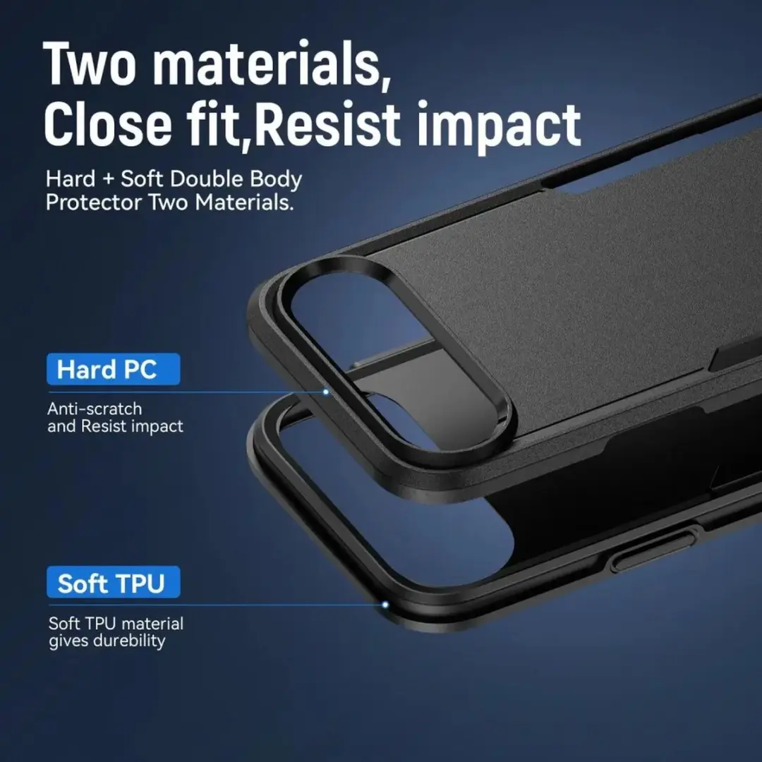 Selected Back Cover iPhone Air Rugged Hoesje - Zwart