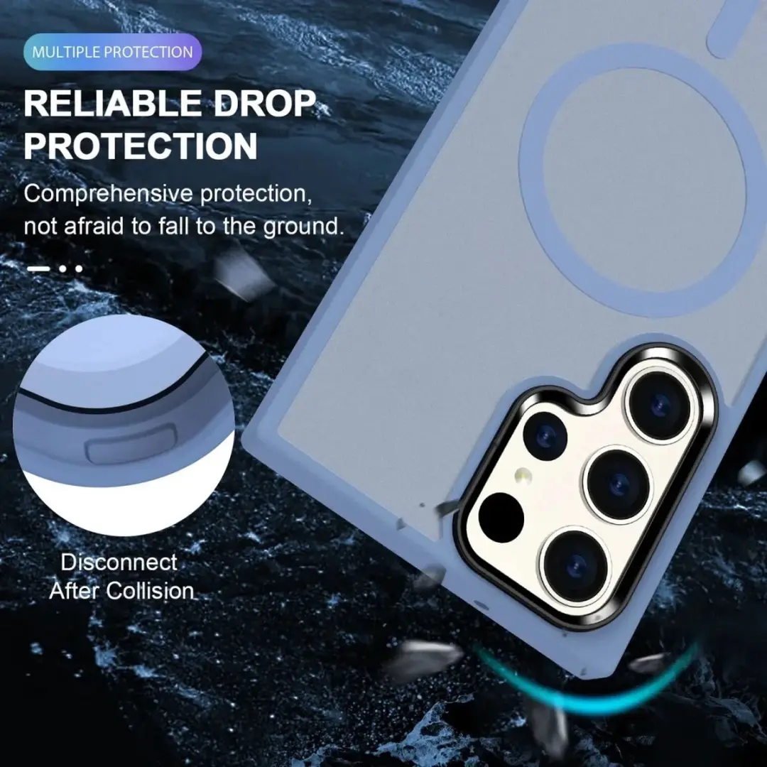 Selected Hoesje Samsung Galaxy S24 Ultra MagSafe - Blauw