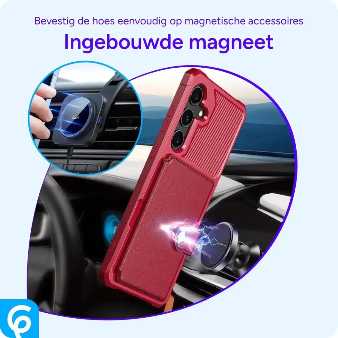 Selected Portemonnee Hoesje Samsung Galaxy A56 - 4 Pasjes - Rood