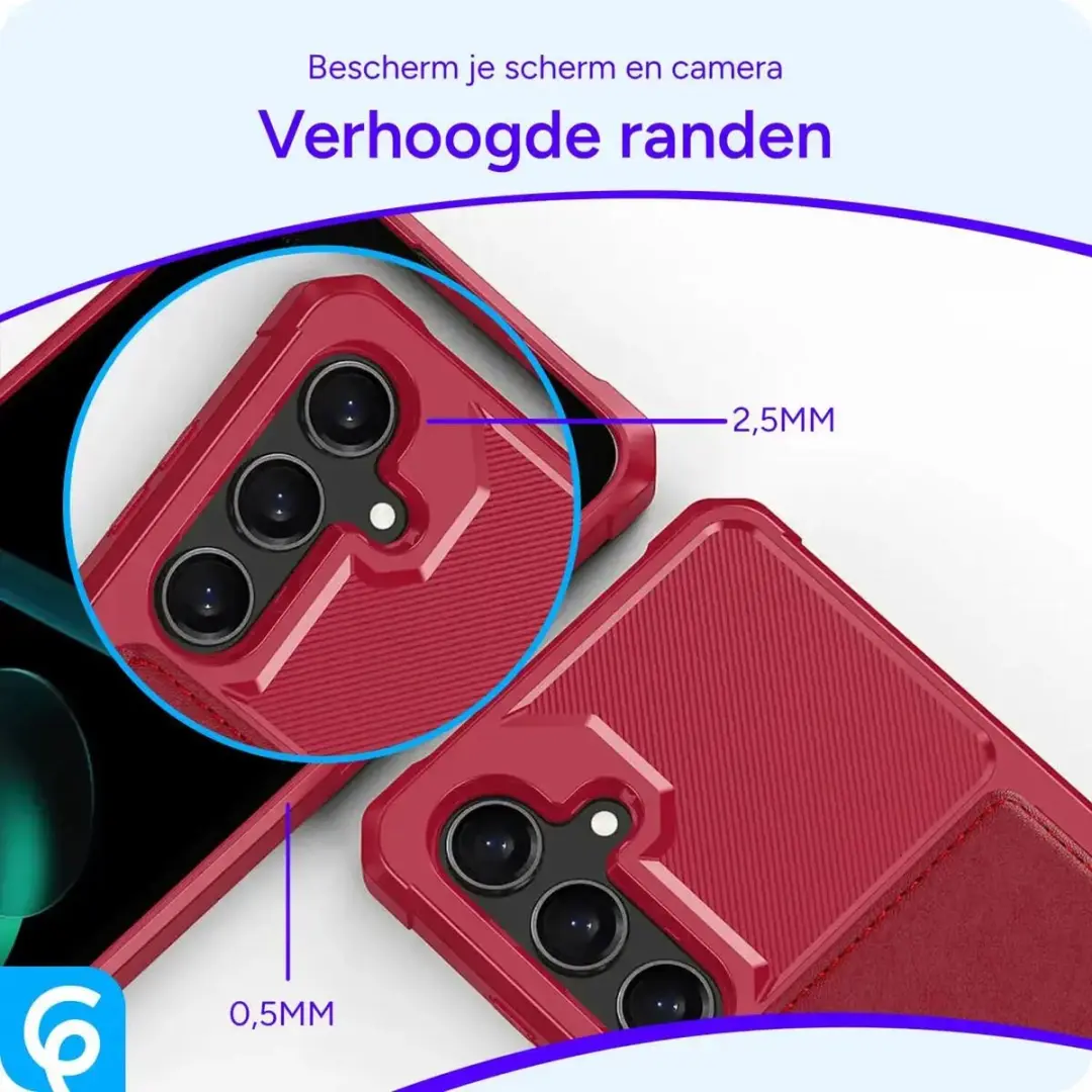 Selected Portemonnee Hoesje Samsung Galaxy A56 - 4 Pasjes - Rood