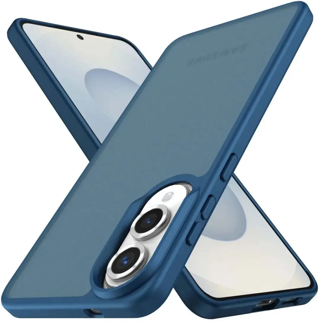 Selected Hoesje Samsung Galaxy S25 Edge - Matte Blauw