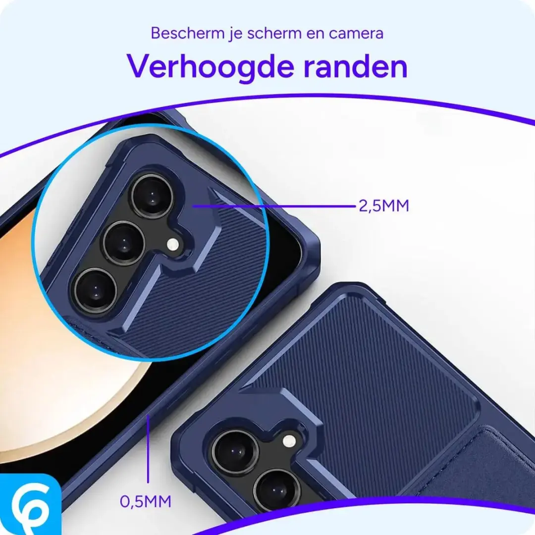 Selected Portemonnee Hoesje Samsung Galaxy A55 - 4 Pasjes - Donkerblauw