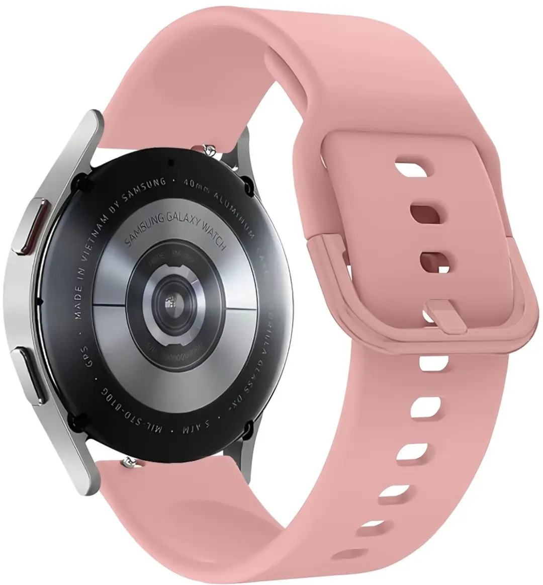 Selected SBG Universeel 22mm Horloge Bandje - Siliconen Lichtroze
