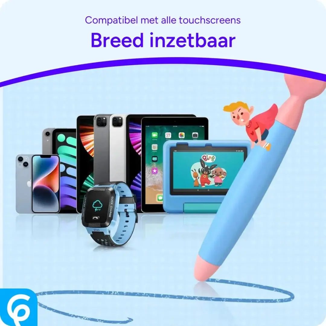 Selected SBG Kindvriendelijke Styluspen - Roze & Blauw