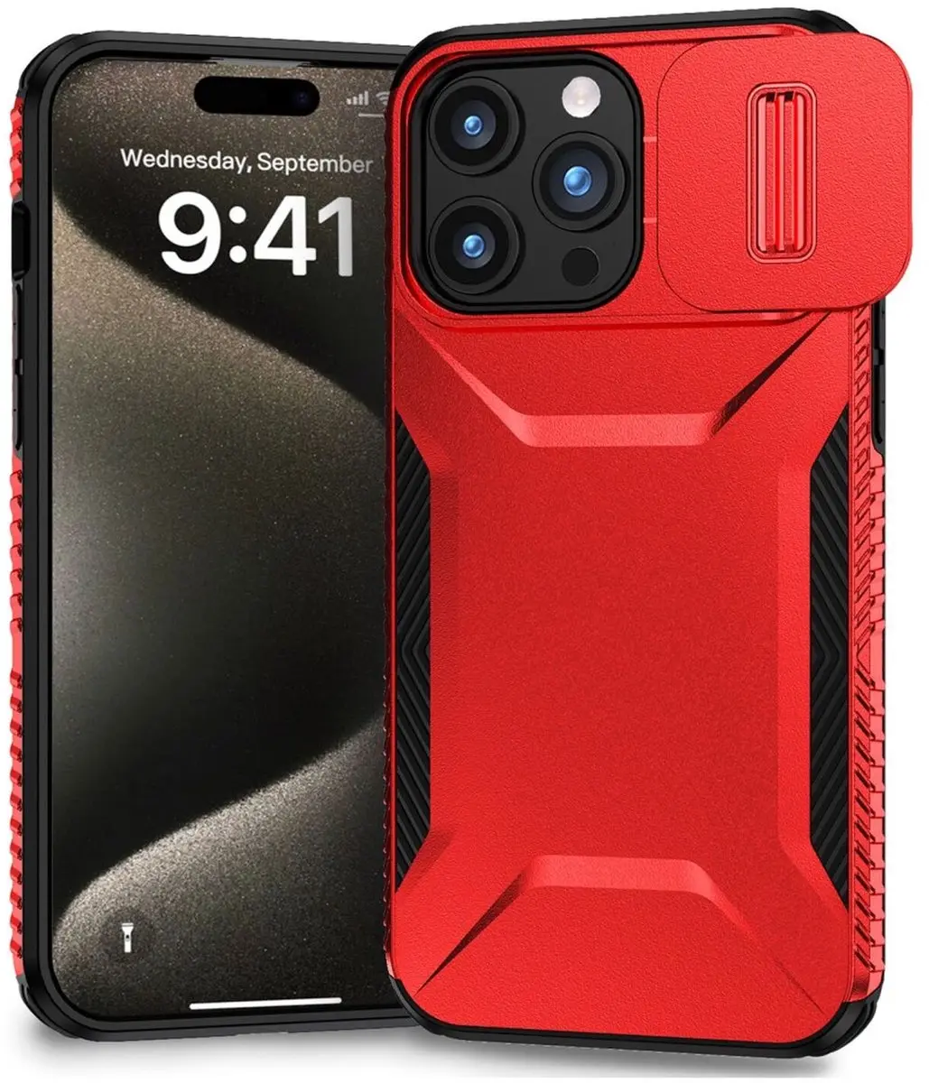 Selected Hoesje iPhone 15 Pro Max Camera Slider