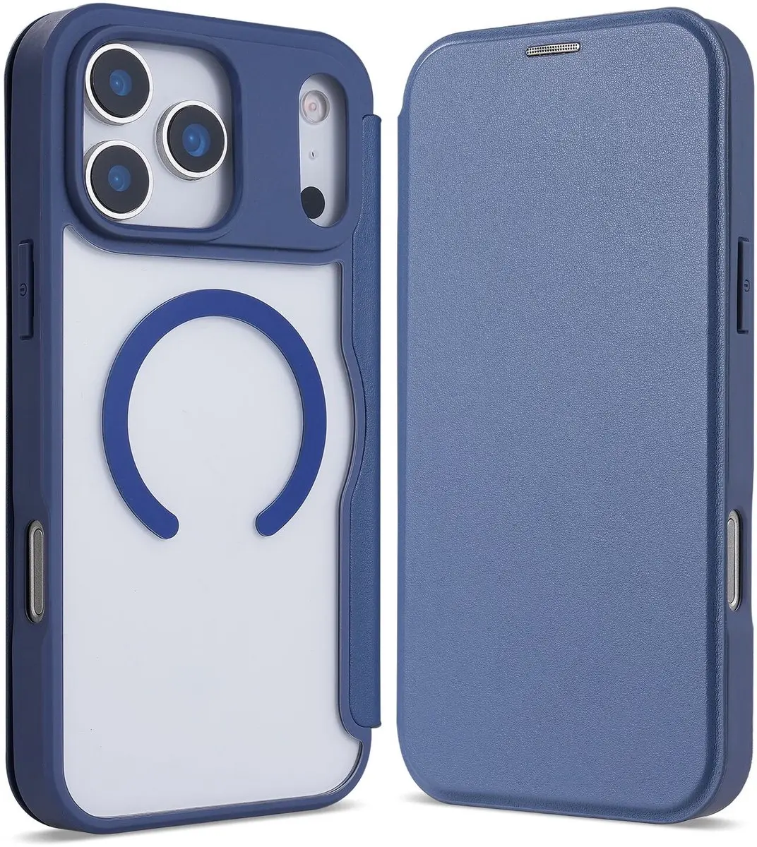 Selected Portemonnee Hoesje iPhone 17 Pro Max - Blauw - afbeelding 6 van 6