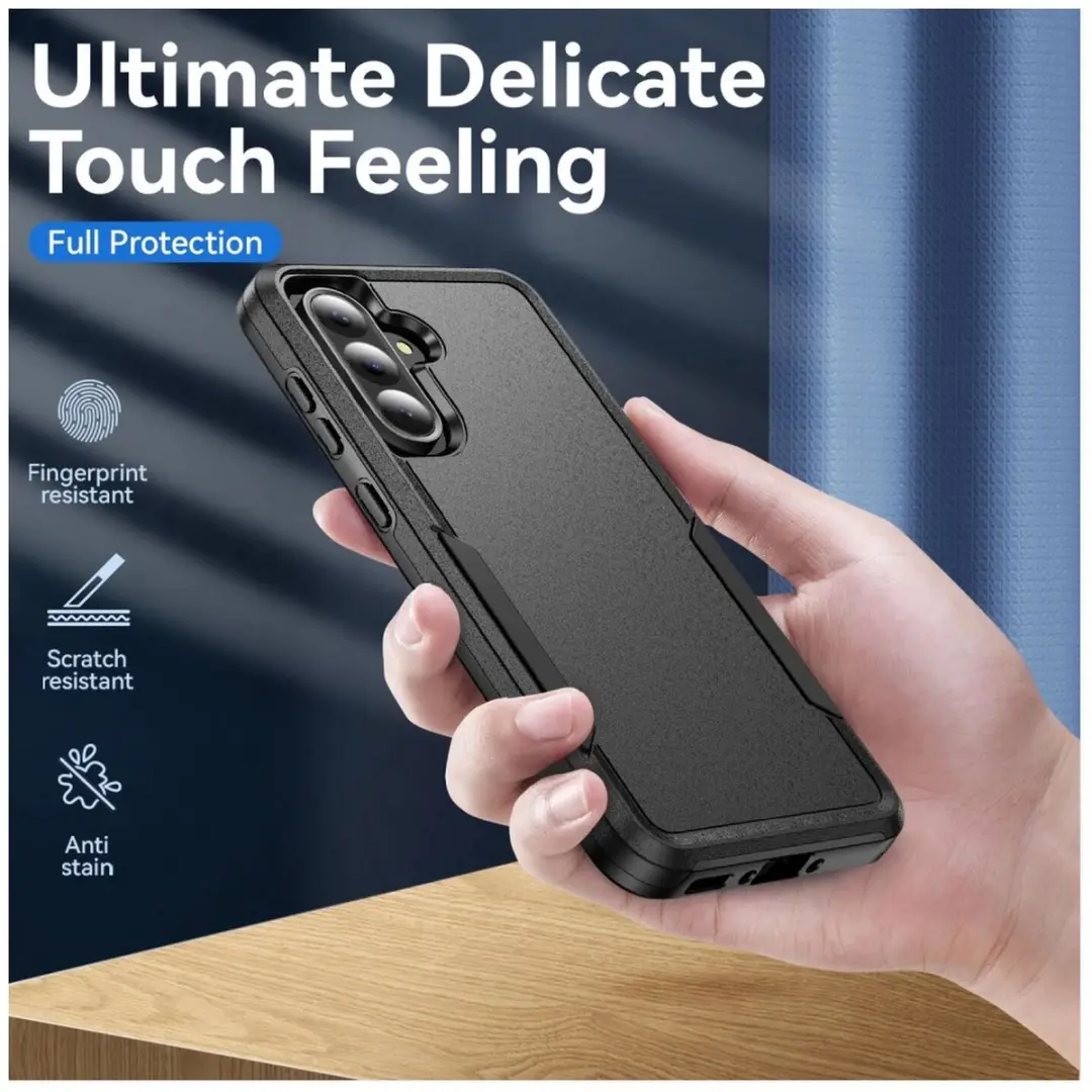 Selected Schokbestendige Rugged Hoes Samsung Galaxy A55 - Zwart