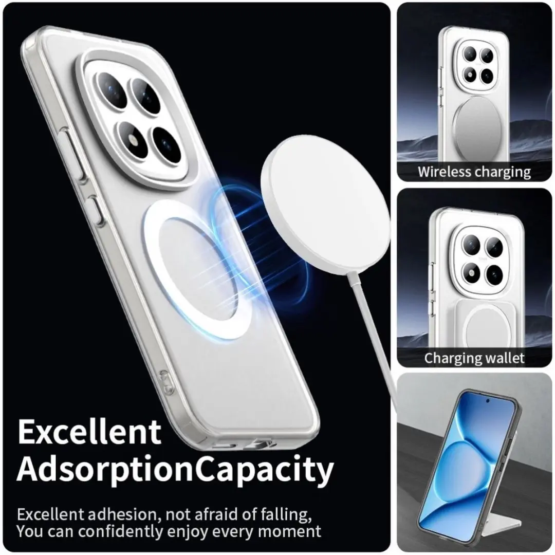 Selected MagSafe Backcover Xiaomi Redmi Note 13 Pro - Wit & Transparant