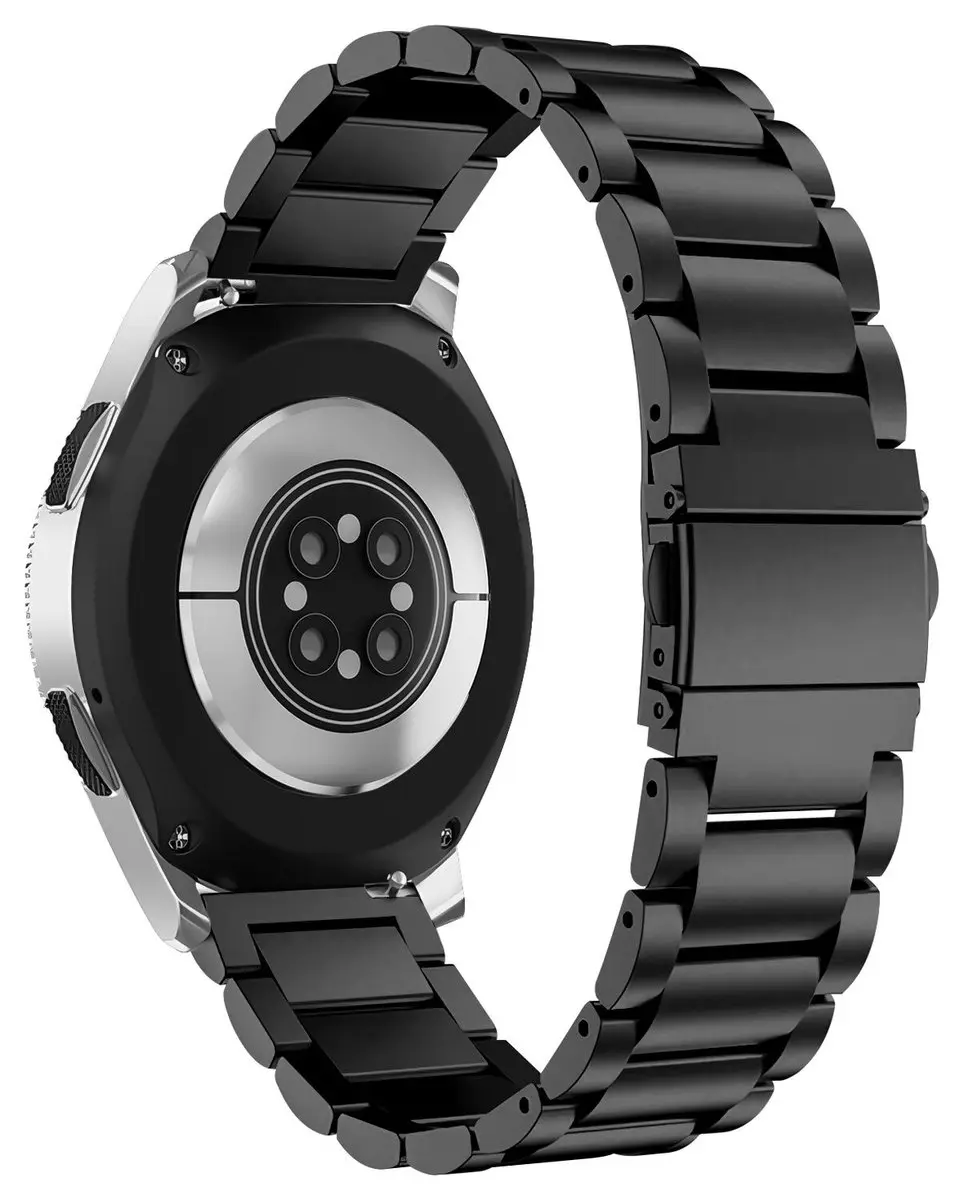 Selected SBG RVS Horlogeband 22mm - Zwart
