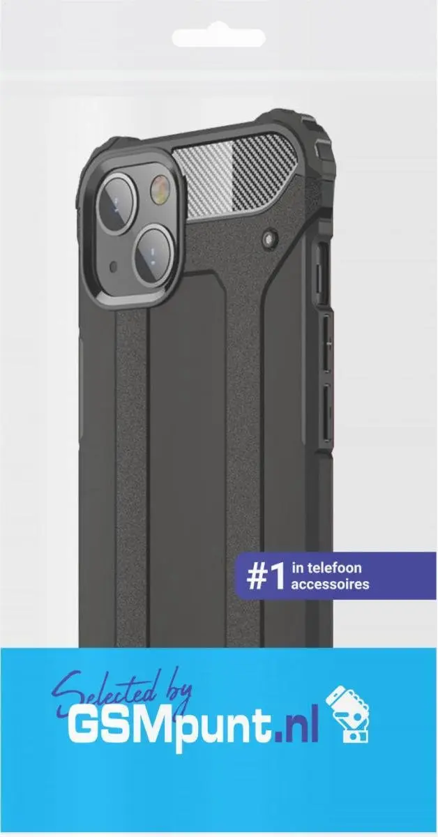 Selected by GSMpunt.nl iPhone 13 Hoesje - Schokbestendig Zwart