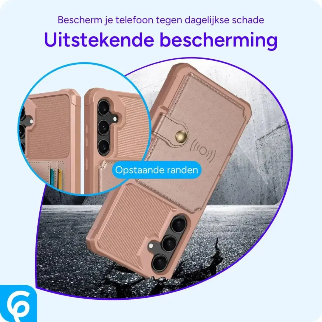 Selected Portemonnee Hoesje Samsung Galaxy S24 - Roze