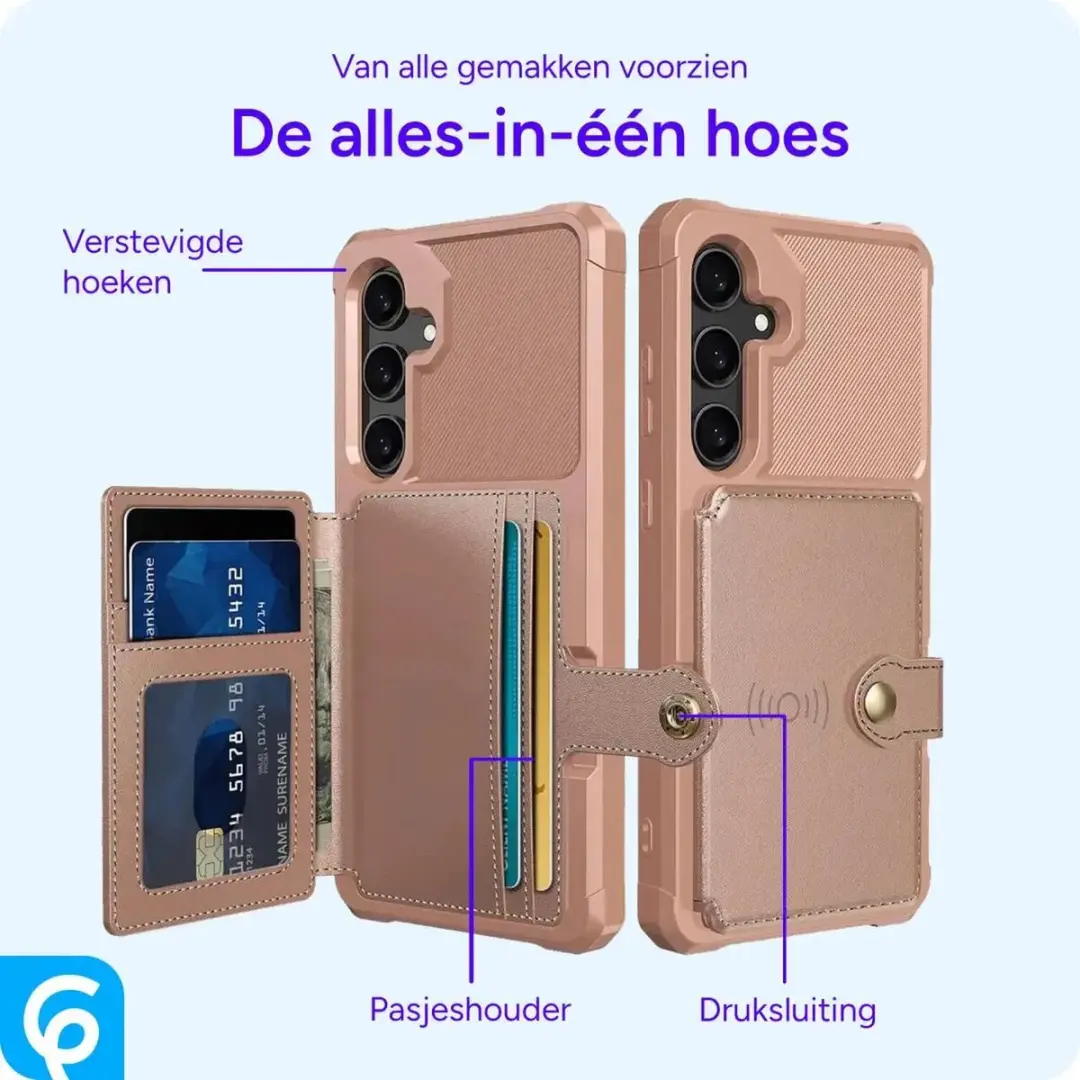 Selected Portemonnee Hoesje Samsung Galaxy S24 - Roze - afbeelding 6 van 6