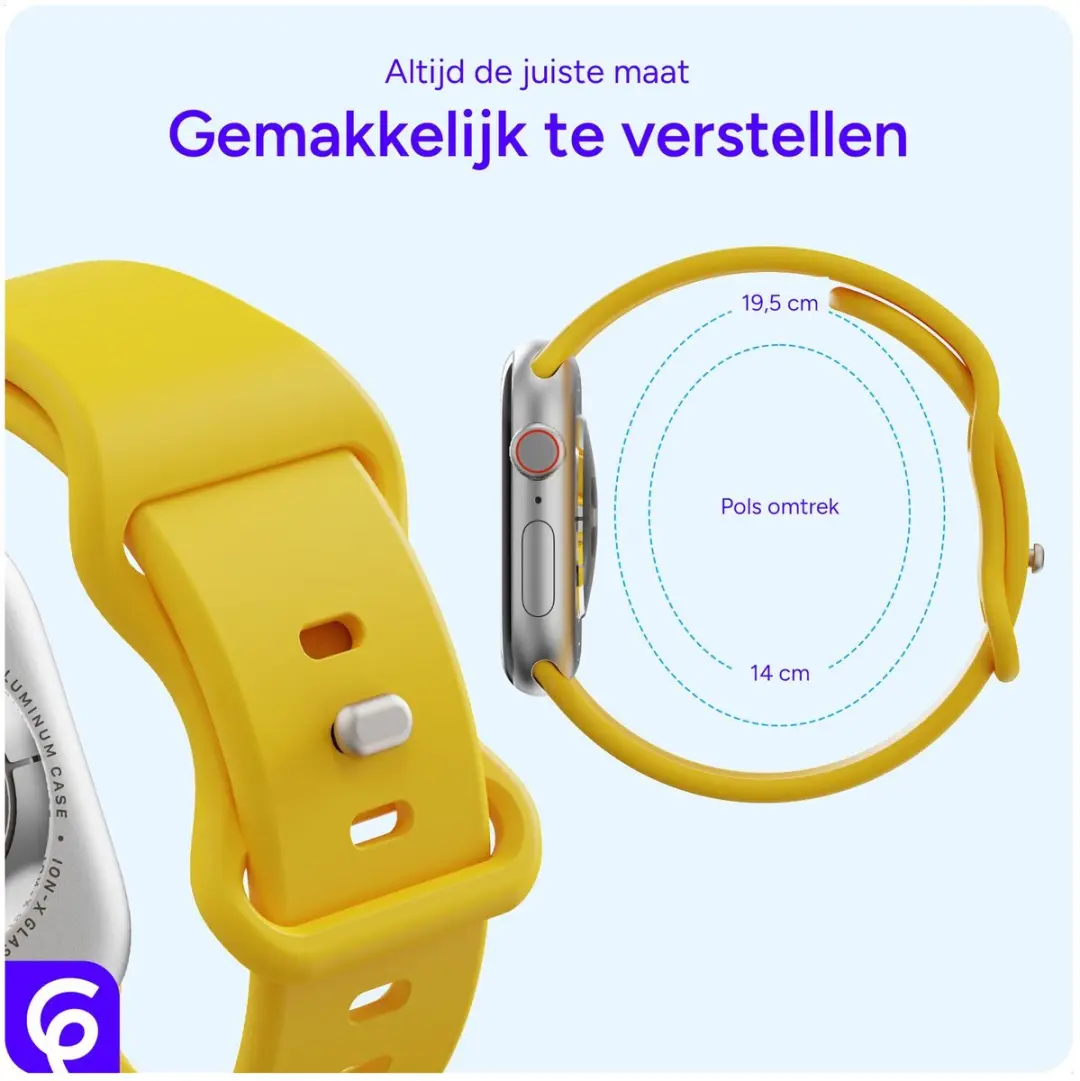 Selected SBG Siliconen Horlogebandje Apple Watch - Geel