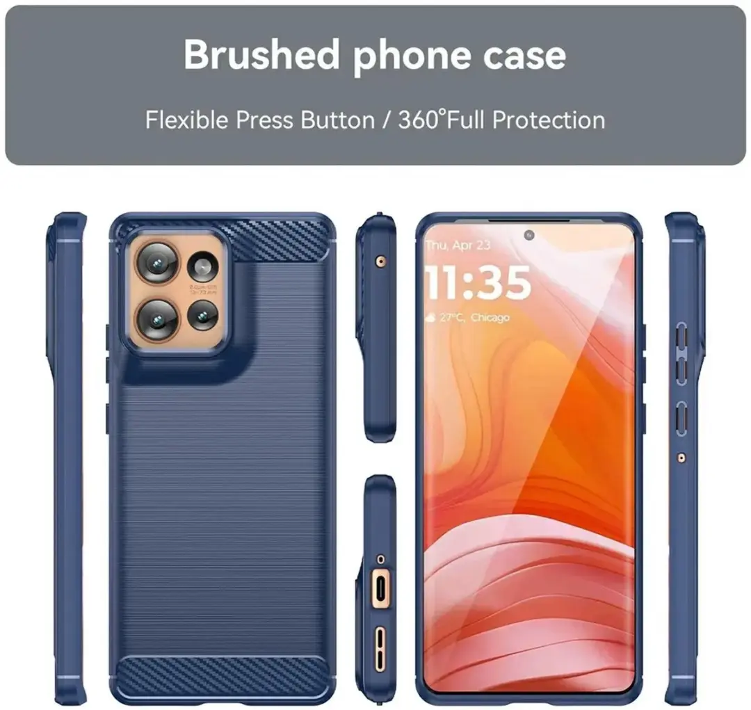 Selected TPU Hoesje Motorola Edge 50 - Blauw