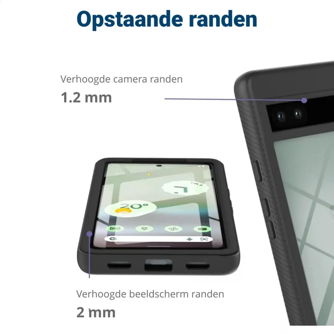 Selected by GSMpunt.nl Google Pixel 8a Hoesje - Schokbestendig Zwart