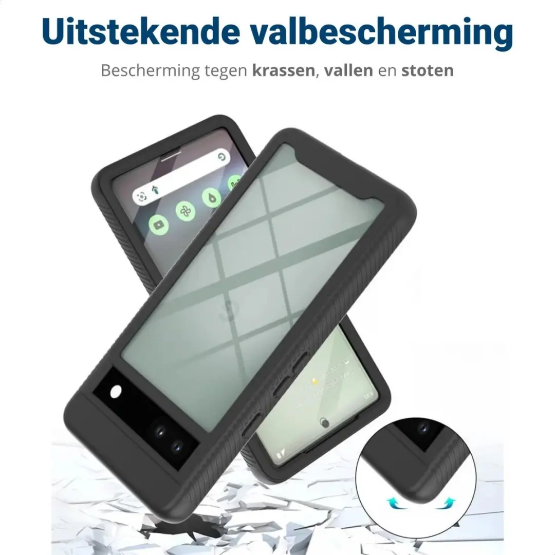 Selected by GSMpunt.nl Google Pixel 8a Hoesje - Schokbestendig Zwart