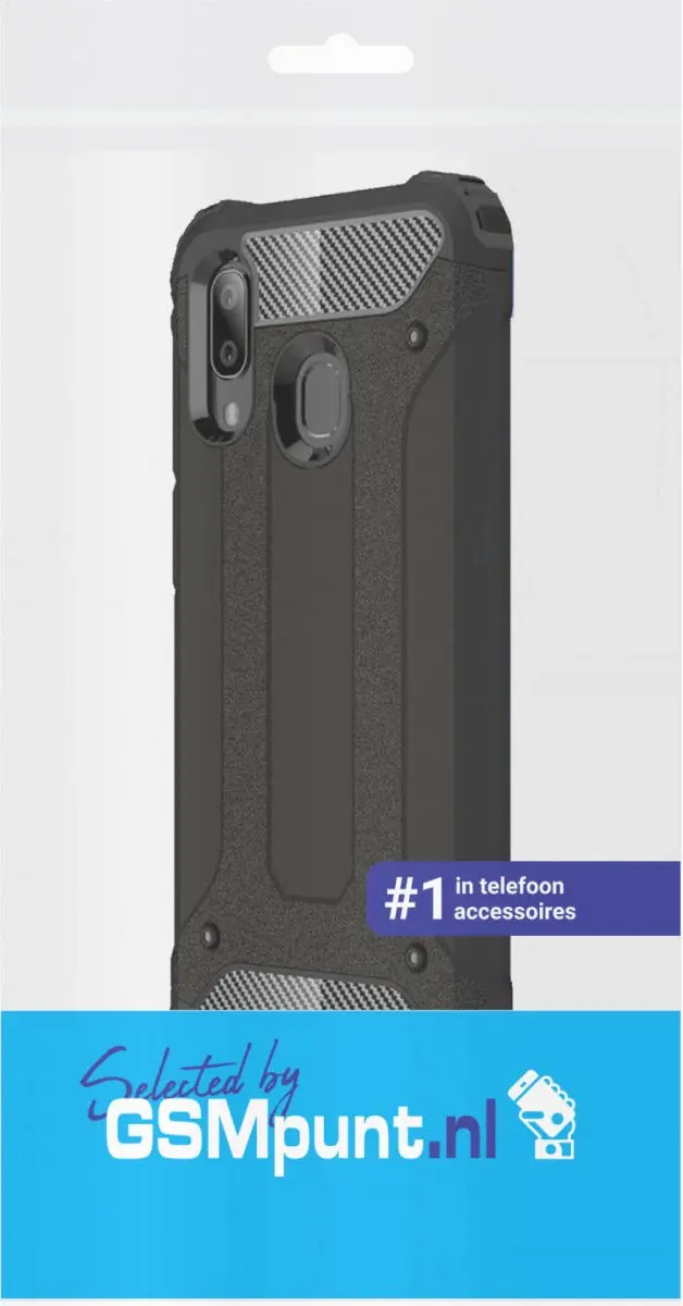 Selected Hoesje Samsung Galaxy A40 Hybride Back Cover - Zwart