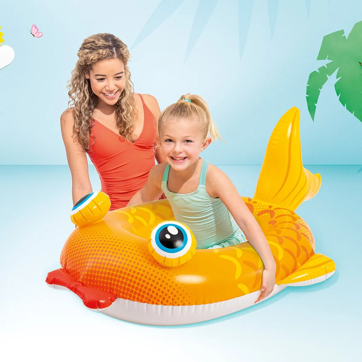 Intex Opblaas Pool Cruiser Vis Geel - afbeelding 6 van 6