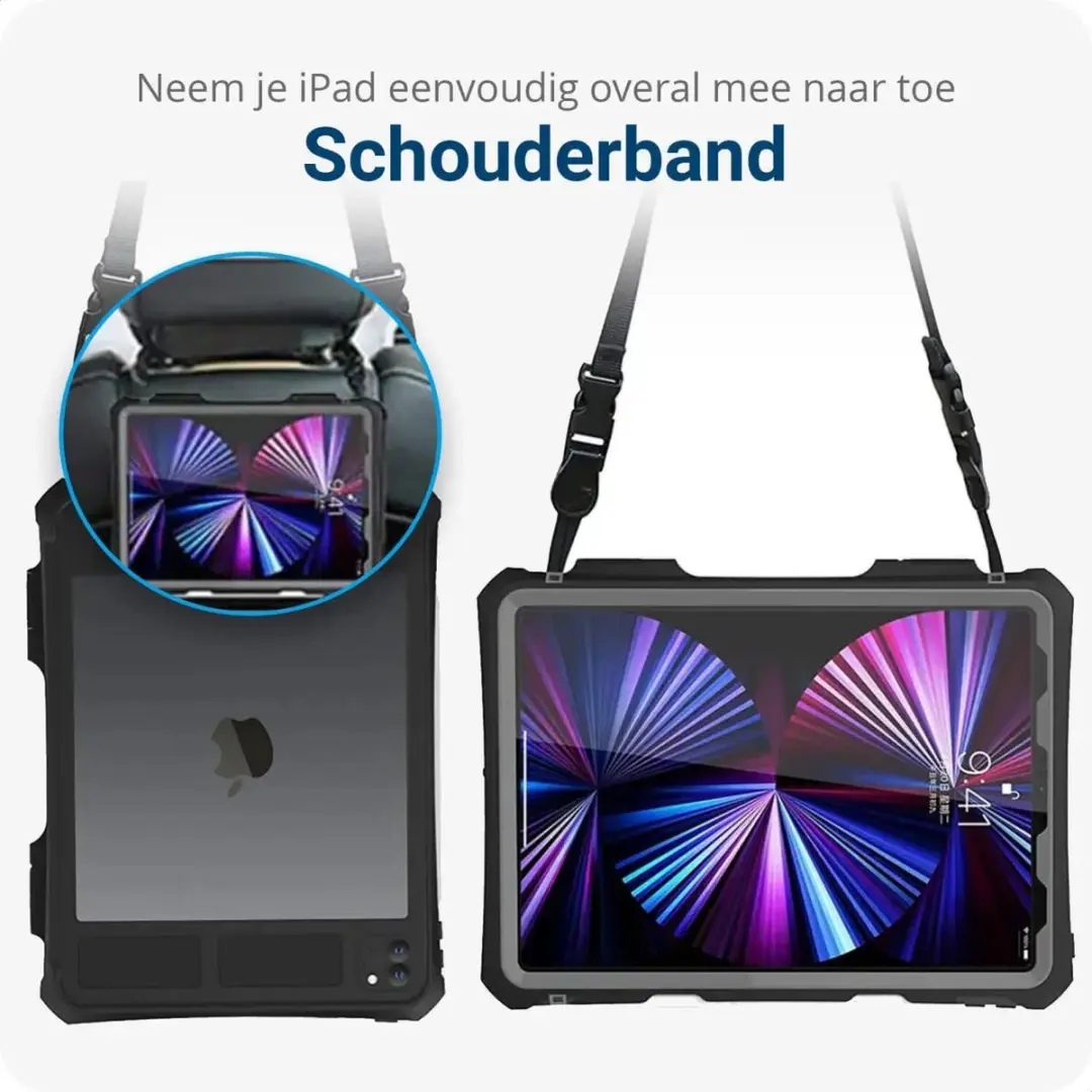 Apple iPad Pro 11 Hoes Waterdicht Full Protect Cover IP68 - Zwart