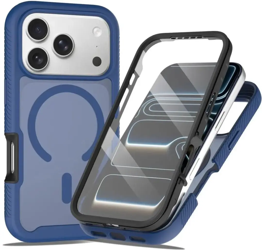 Selected by GSMpunt.nl iPhone 17 Pro Hoesje Matte Blauw