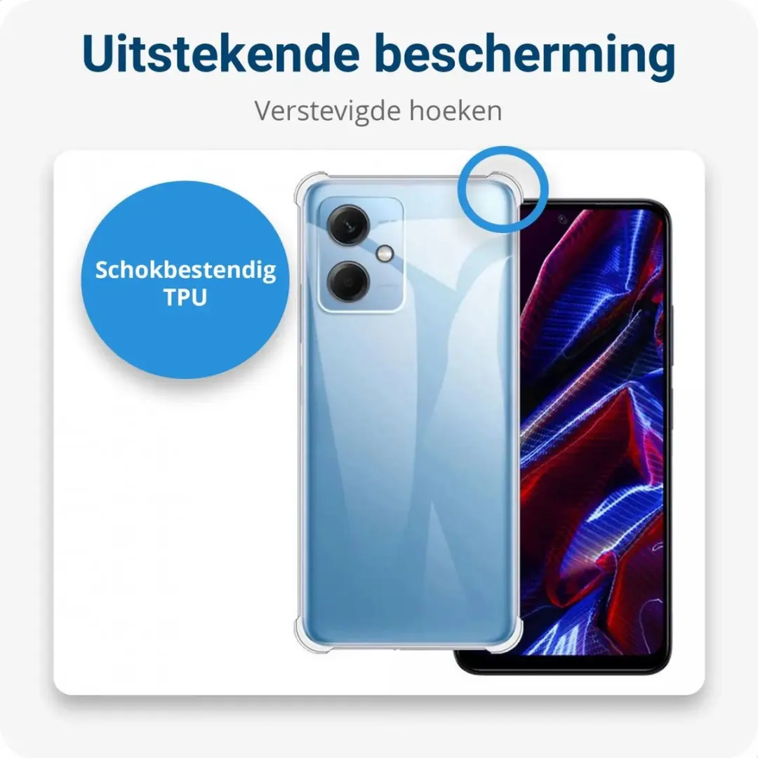 Selected by GSMpunt Xiaomi Redmi Note 12 5G/Poco X5 Hoesje - Transparant TPU