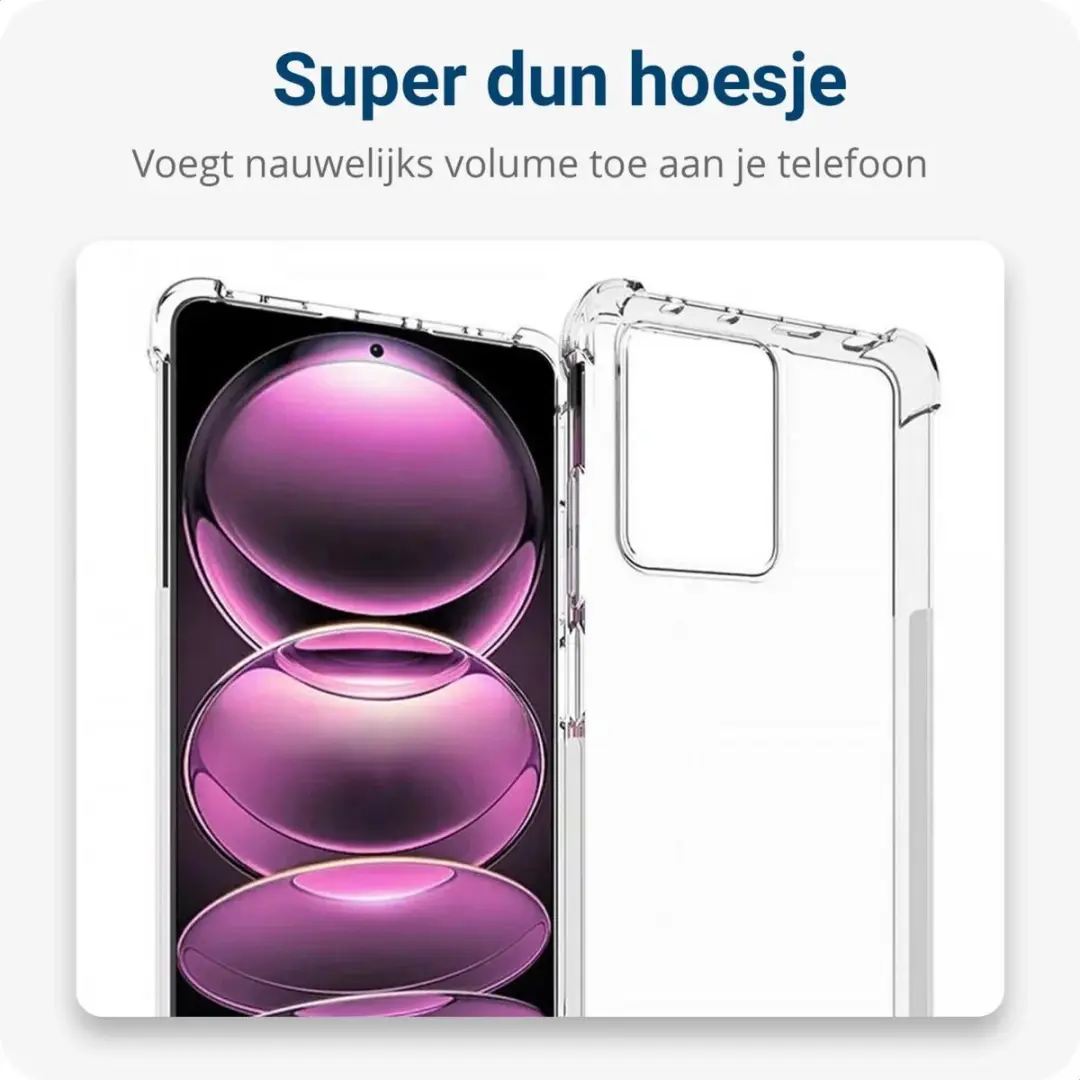 Selected by GSMpunt Xiaomi Redmi Note 12 5G/Poco X5 Hoesje - Transparant TPU