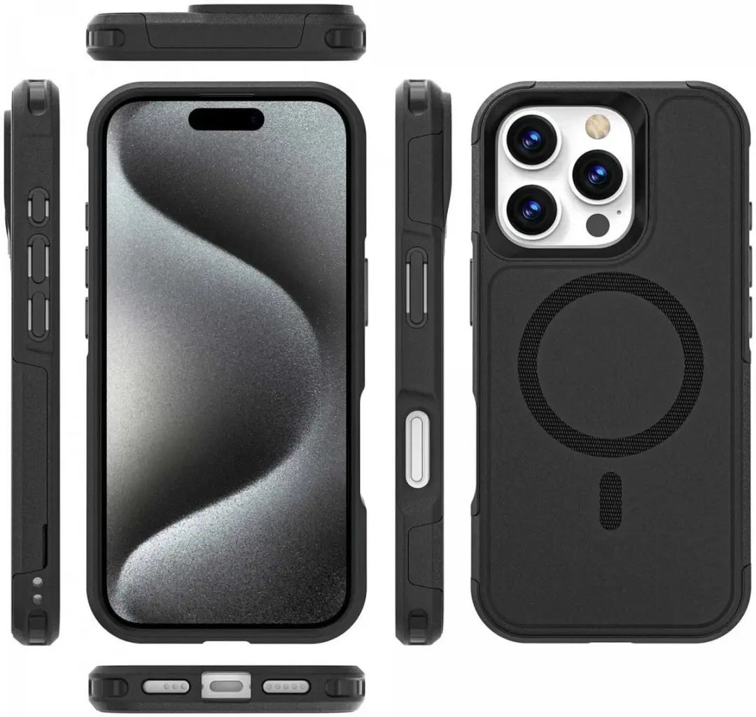 Selected Hoesje iPhone 16 Pro MagSafe Dual-Layer Zwart - afbeelding 6 van 6