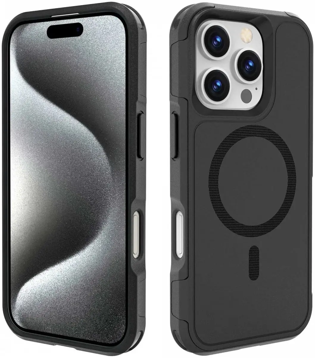 Selected Hoesje iPhone 16 Pro MagSafe Dual-Layer Zwart